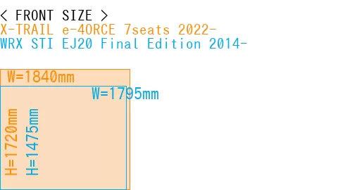 #X-TRAIL e-4ORCE 7seats 2022- + WRX STI EJ20 Final Edition 2014-